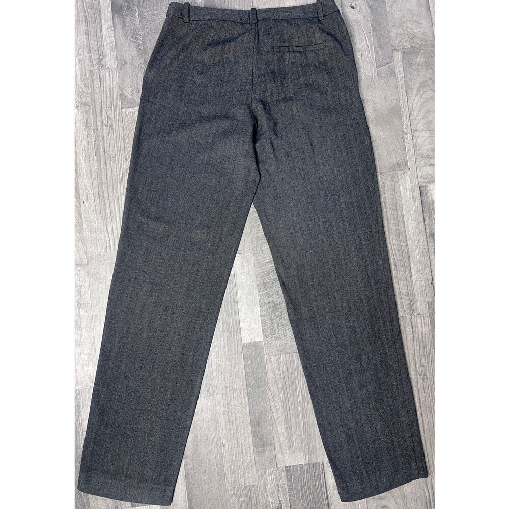 ZARA Dress Pants Women Small Gray Straight Leg Work Office Career Trousers - Picture 2 of 8